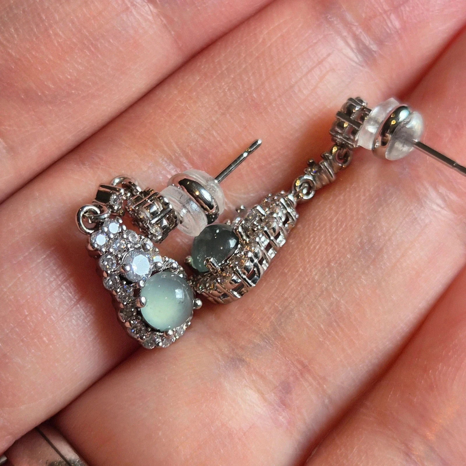 Natuurlijk type A jadeïet jade oorbellen – photo 6